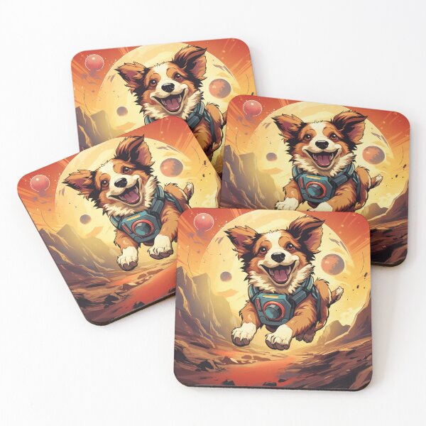 Item preview, Mars Space Dog Stickers Galactic Wonders Vibrant Space and Planet Sticker Collection Mia designed and sold by UncleFizziwigs.