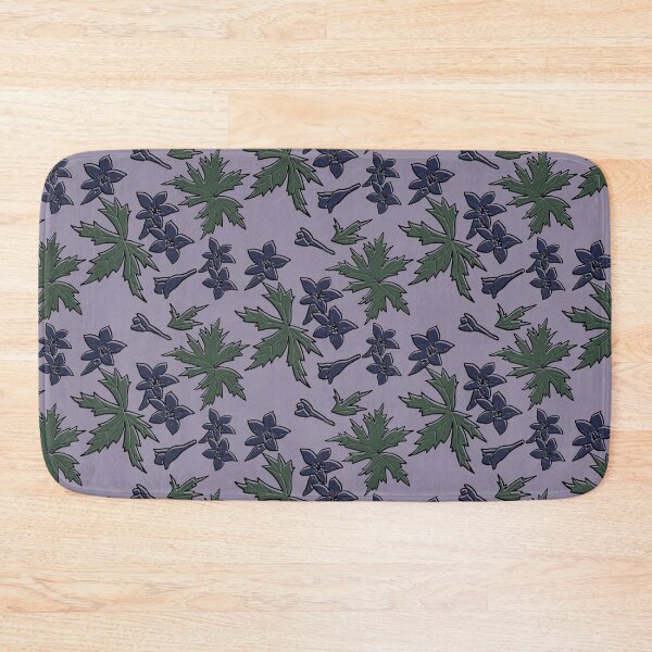 Item preview, Delphinium Elatum floral vector pattern designed and sold by Aeterna Prints.