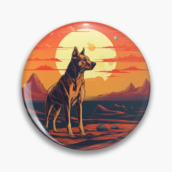 Artikelvorschau, Mars Space Dog Aufkleber Galactic Wonders Lebendige Weltraum- und Planetenaufkleber-Kollektion David entworfen und verkauft von UncleFizziwigs.