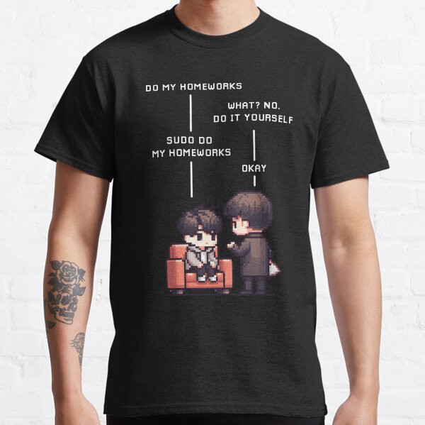 Item preview, Sudo Do My Homeworks - Brothers version designed and sold by CutePlanetEarth.