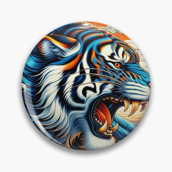 Item preview, Irezumi Tiger Great Waves designed and sold by Truck Stop One.