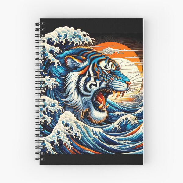 Item preview, Irezumi Tiger Great Waves designed and sold by Truck Stop One.