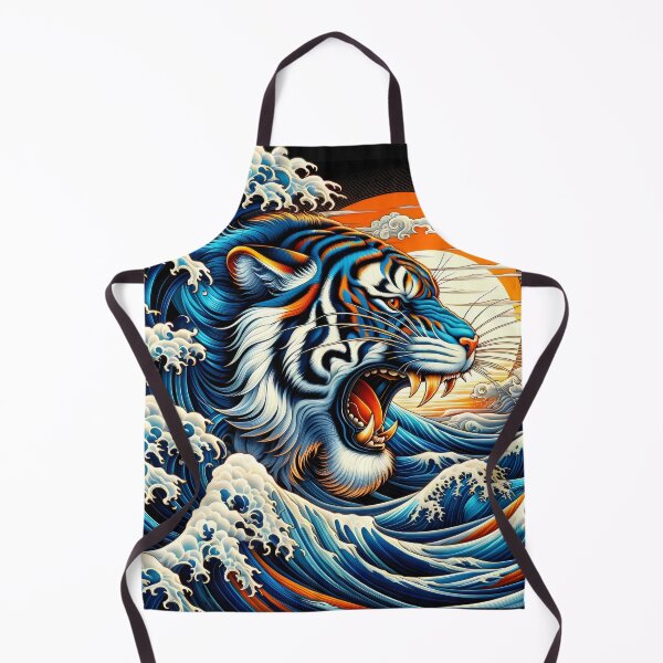 Item preview, Irezumi Tiger Great Waves designed and sold by Truck Stop One.