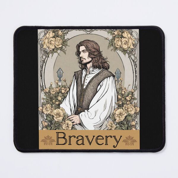 Artikelvorschau, Hübscher Prinz Bravery mit Blumen-Tarot-Design entworfen und verkauft von EarthArtDesigns.
