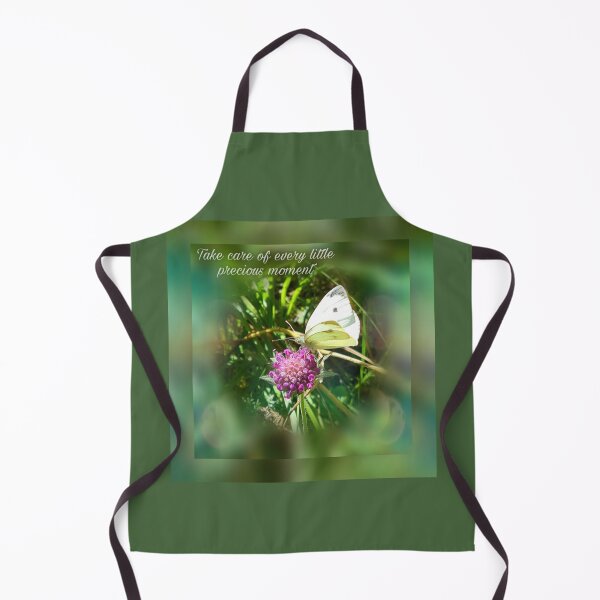 Item preview, White butterfly on a purple flower with text Take care of every little precious moment designed and sold by krispald.