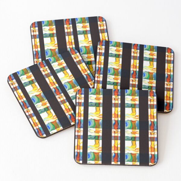 Item preview, Stained Glass Plaid designed and sold by RivehArt.