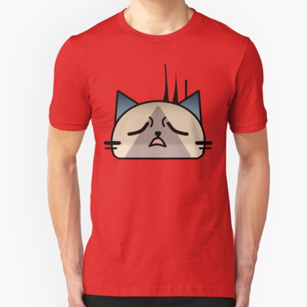 Annoyingly frustrated Cat Palico Slim Fit T-Shirt