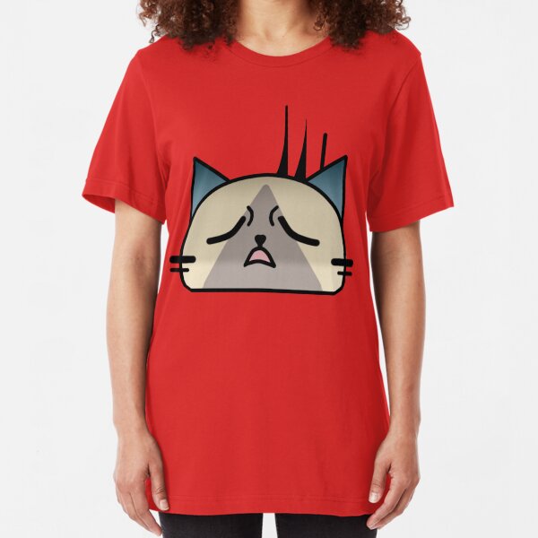 Annoyingly frustrated Cat Palico Slim Fit T-Shirt