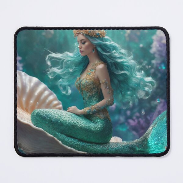Item preview, Mermaid on a shell designed and sold by piscesmermaid.