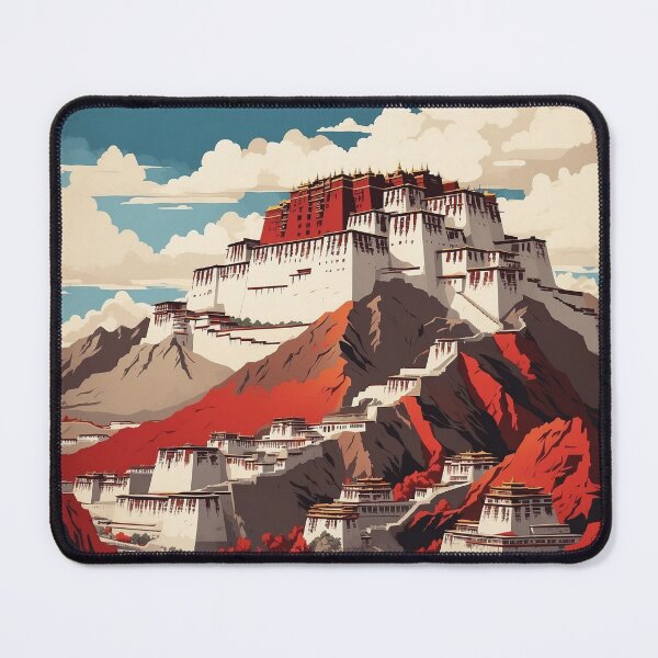 Item preview, Potala Palace China Vintage Poster Tourism  designed and sold by TravelersGems.