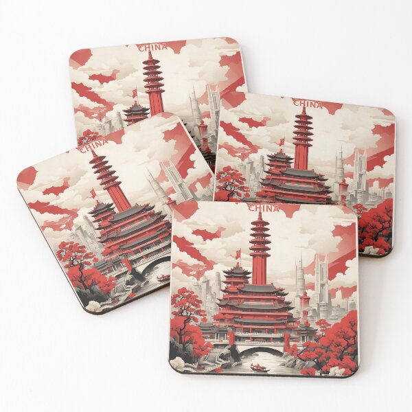 Item preview, Wuhan China Vintage Poster Tourism  designed and sold by TravelersGems.