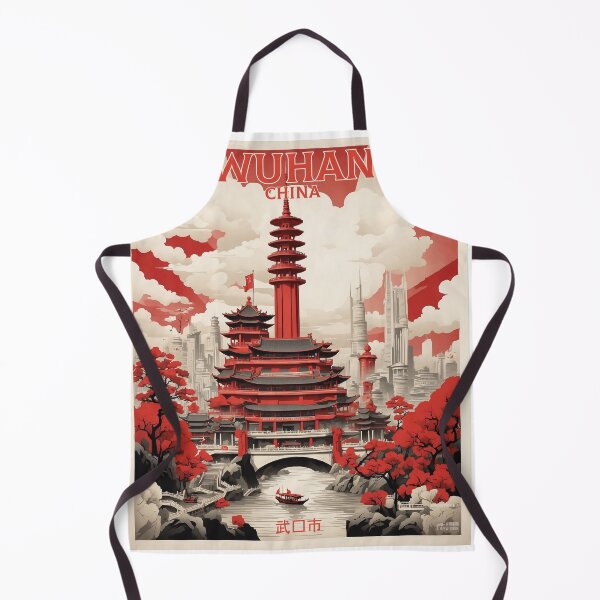 Item preview, Wuhan China Vintage Poster Tourism designed and sold by TravelersGems.
