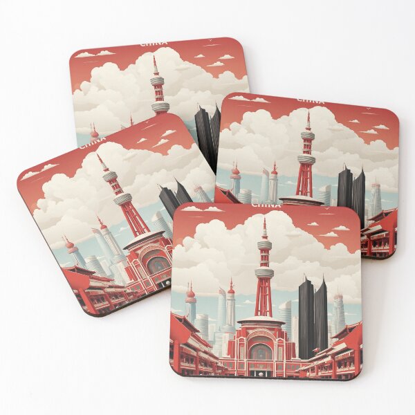 Item preview, Tianjin China Vintage Poster Tourism  designed and sold by TravelersGems.