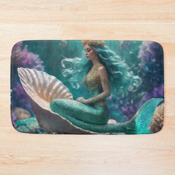 Item preview, Mermaid on a shell designed and sold by piscesmermaid.