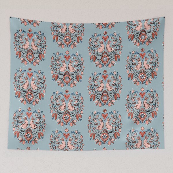 Item preview, Sweet, easter rabbits, and lilies of the valley designed and sold by Hennagirl.