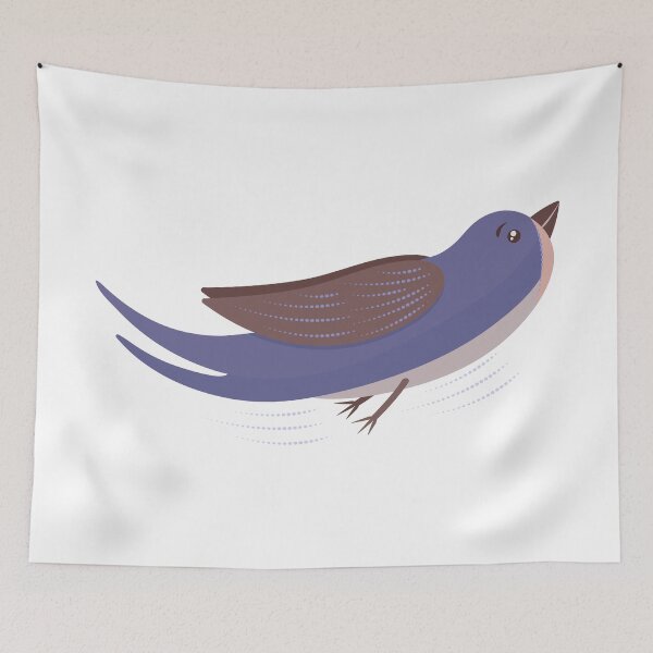 Item preview, Cute bird swallow, color illustration designed and sold by OM-lova.