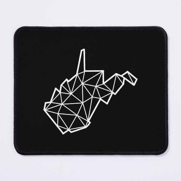Item preview, Geometric West Virginia State Design - White Lines designed and sold by anne-dromeda.