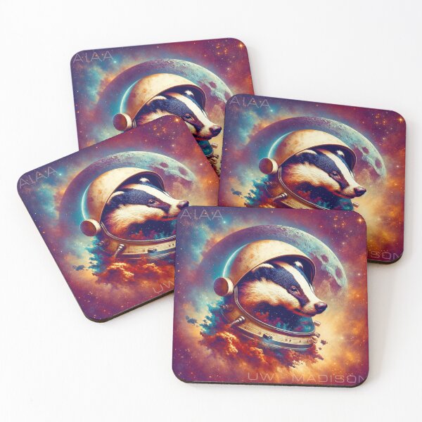 Item preview, Cosmic Badger designed and sold by AIAA-UW-Madison.