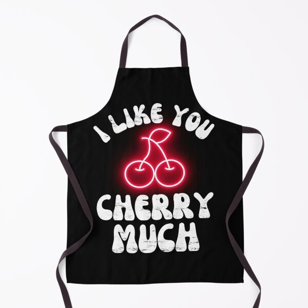 Aperçu de l'œuvre Fruitful Affection Tee - « Je t’aime beaucoup cerise » créée et vendue par zeg-shop.