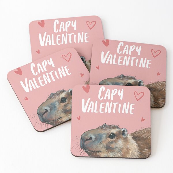 Item preview, Sending Love with a Smile: Capy Valentine designed and sold by EmeraldeaArt.