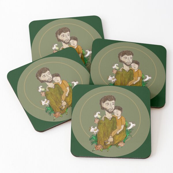 Item preview, St Joseph and Child designed and sold by HeartofanArtist.
