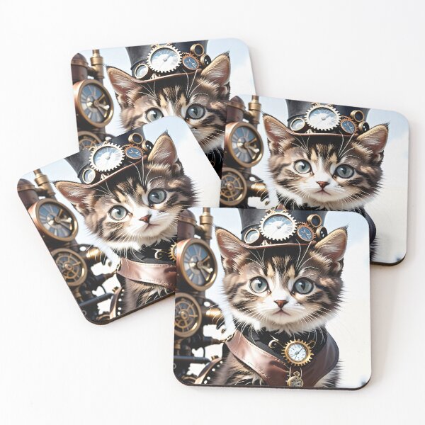 Item preview, Steampunk Kitty Cat designed and sold by ChimericCreate.
