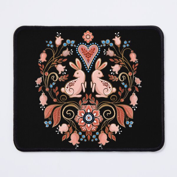 Item preview, Black copy of Sweet, easter rabbits, and lilies of the valley designed and sold by Hennagirl.