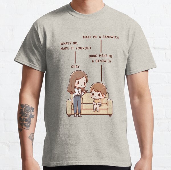 Item preview, Sudo Make Me a Sandwich - Mum and Son version designed and sold by CutePlanetEarth.