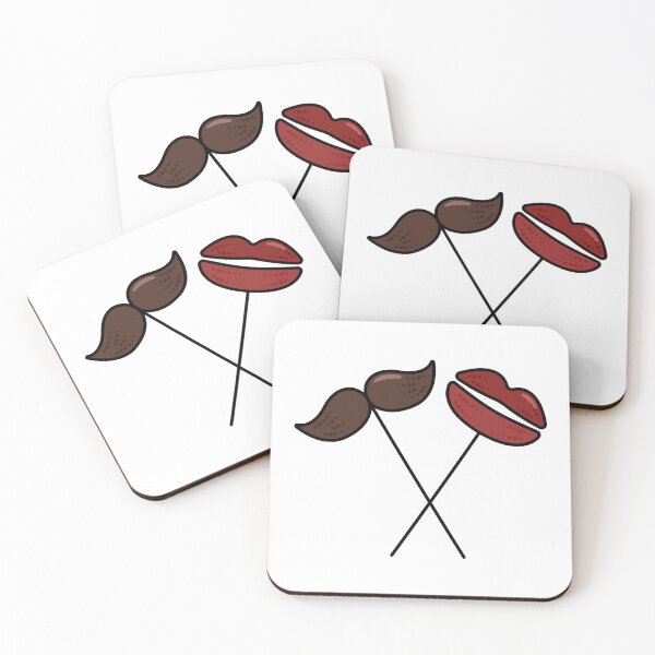Item preview, Masquerade masks lips and mustache designed and sold by OM-lova.