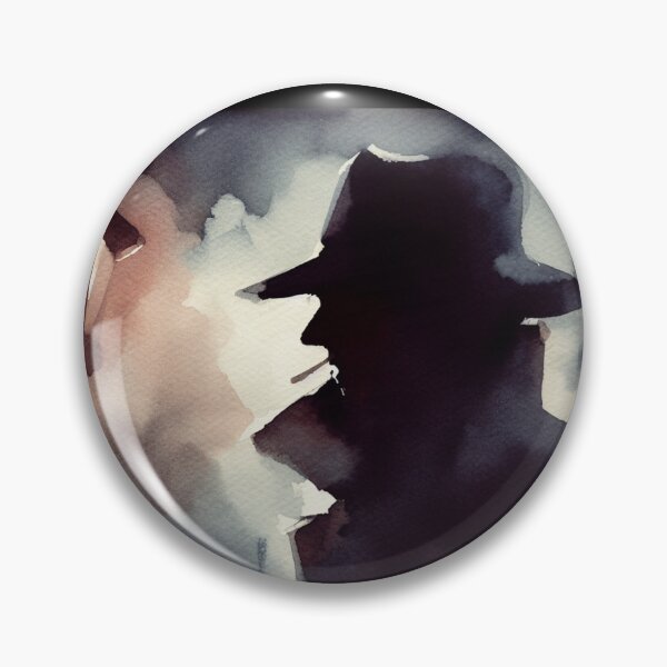 Item preview, Noir Vintage Hardboiled Detective Silhouette [Watercolor] designed and sold by RESToRAPTOR.