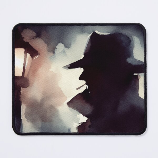 Item preview, Noir Vintage Hardboiled Detective Silhouette [Watercolor] designed and sold by RESToRAPTOR.