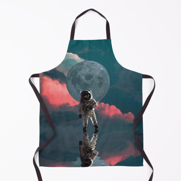 Item preview, "Exploring Celestial Harmony: Astronaut in Tranquil Moonlit Nature" designed and sold by eliftirandaz.
