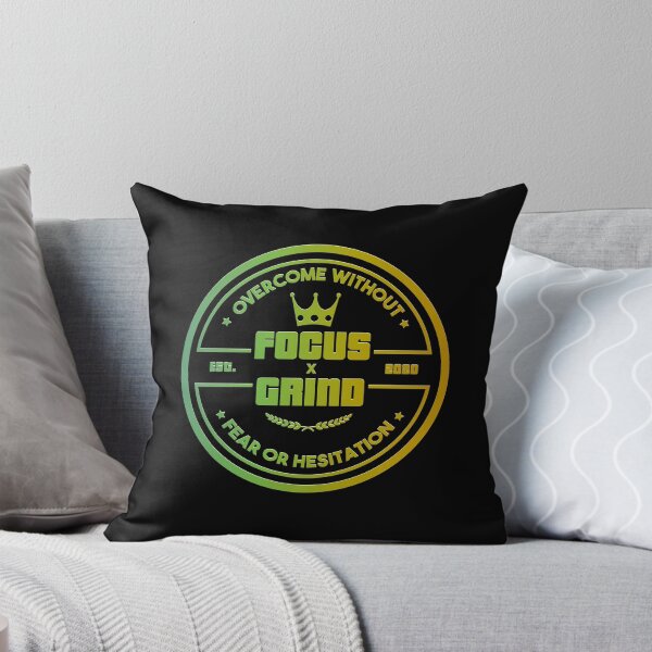 Item preview, Focus & Grind - Moss Badge designed and sold by Flexize.