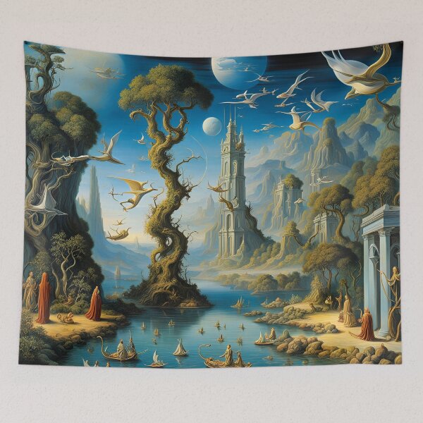 Item preview, A New World: Challenging Reality Surreal Art T-Shirt designed and sold by artmanikin.