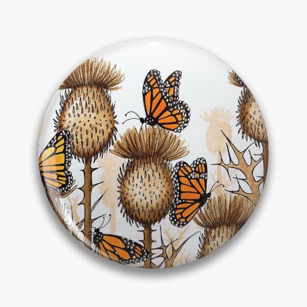 Item preview, Monarch Butterflies and Spear Thistles designed and sold by Vicky Pratt.
