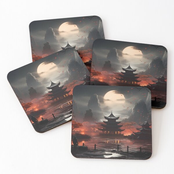Item preview, "Serene Splendor: Chinese Oriental Fantasy Temple" designed and sold by eliftirandaz.