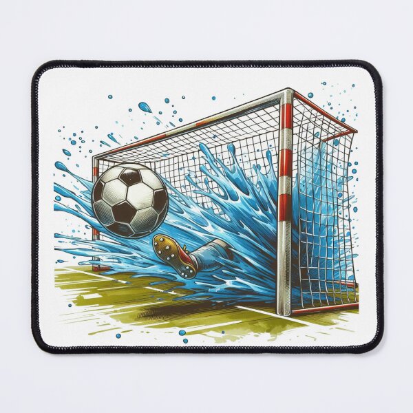 Item preview, scores in the left corner of the goal during a soccer match. designed and sold by PaintMeWorld.