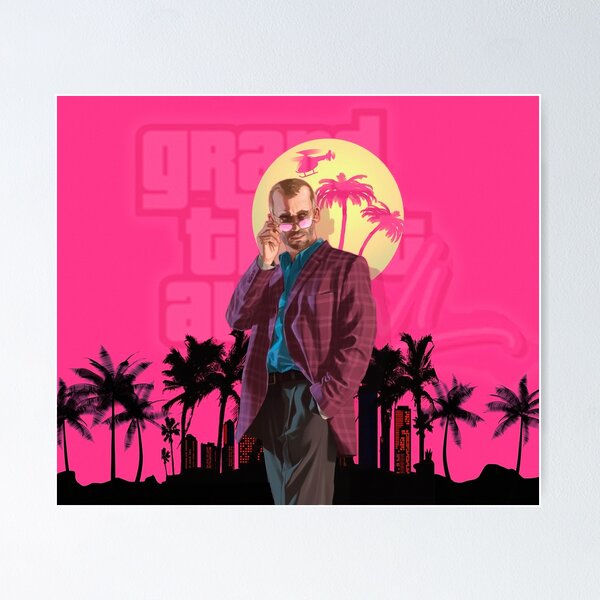 The GTA 6 Grand Theft Auto VI Coming 2025 Official Poster Home Decor Poster  Canvas - Horusteez