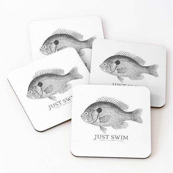 Item preview, SIMPLE FISH JUST SWIM designed and sold by FutureFiesta.