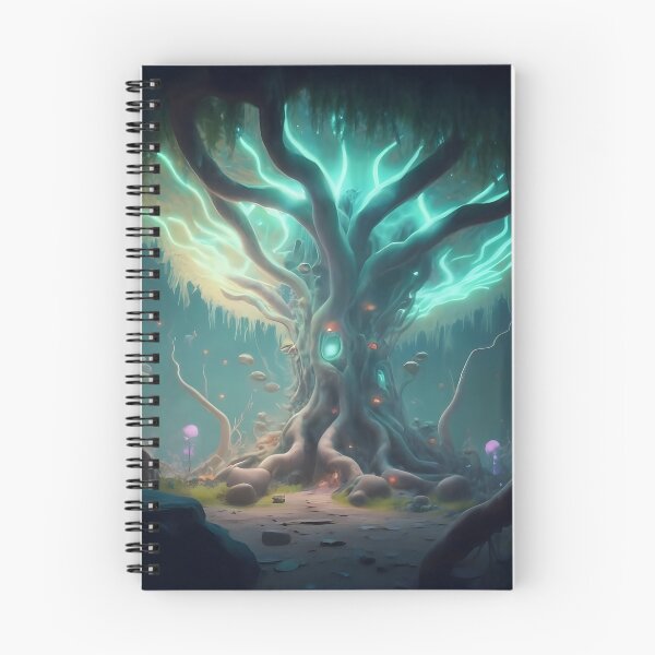 Item preview, Alien tree with glowing green designed and sold by cyberheadscifi.
