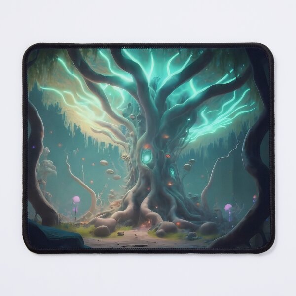 Item preview, Alien tree with glowing green designed and sold by cyberheadscifi.