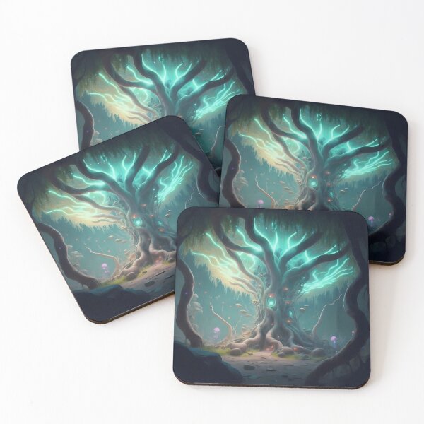 Item preview, Alien tree with glowing green designed and sold by cyberheadscifi.