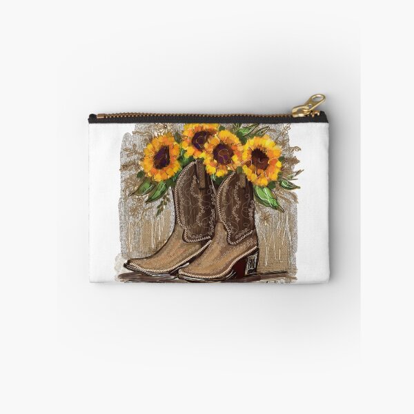 Item preview, Cowgirl Boots and Sunflowers designed and sold by TraceyMackieArt.