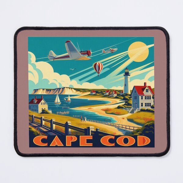 Item preview, Cape Cod retro travel poster designed and sold by VistaMar.