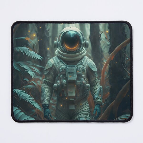 Item preview, Astronaut walking in forest designed and sold by cyberheadscifi.