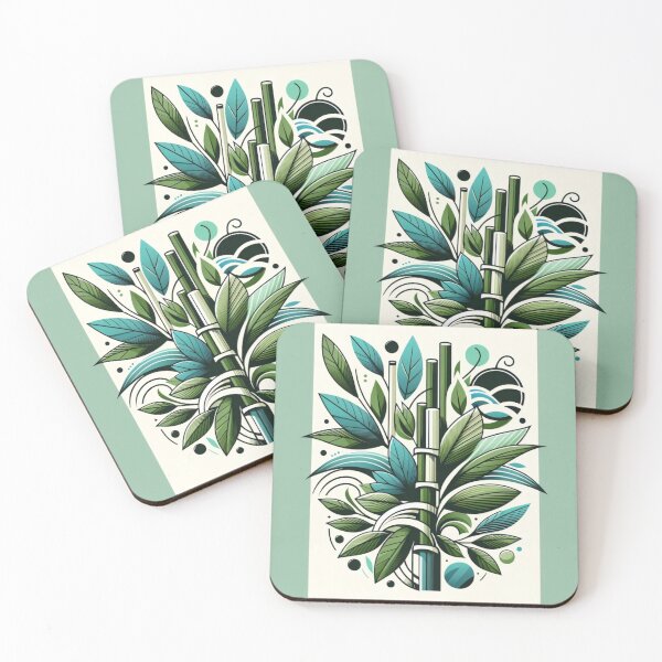 Item preview, A Contemporary Design That Incorporates Elements Of Leaves, Plants, Bamboo designed and sold by clecticuk.