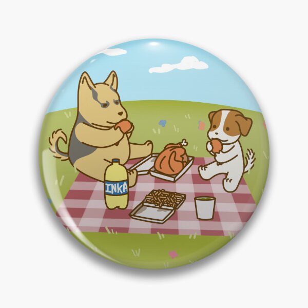 Item preview, Puppies at a picnic designed and sold by CousinDog.