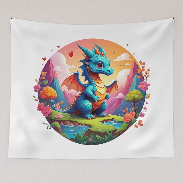 Item preview, Fairytale dragon world: splendor of colors in the heart of nature designed and sold by Minpadesign.