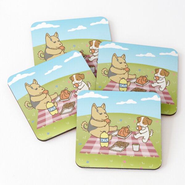 Item preview, Puppies at a picnic designed and sold by CousinDog.