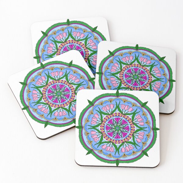 Item preview, Dreaming of Spring Mandal designed and sold by LeilaWarneArt.